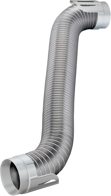 Deflecto HUPK8WA/4 Easy-Connecting Semi-Rigid Dryer Vent Hookup Kit  8ft