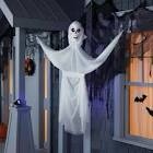 65" Black Light Responsive Ghoul Halloween Decorative Prop White: Indoor/Outdoor Ghost Scene - Hyde & EEK! Boutique™