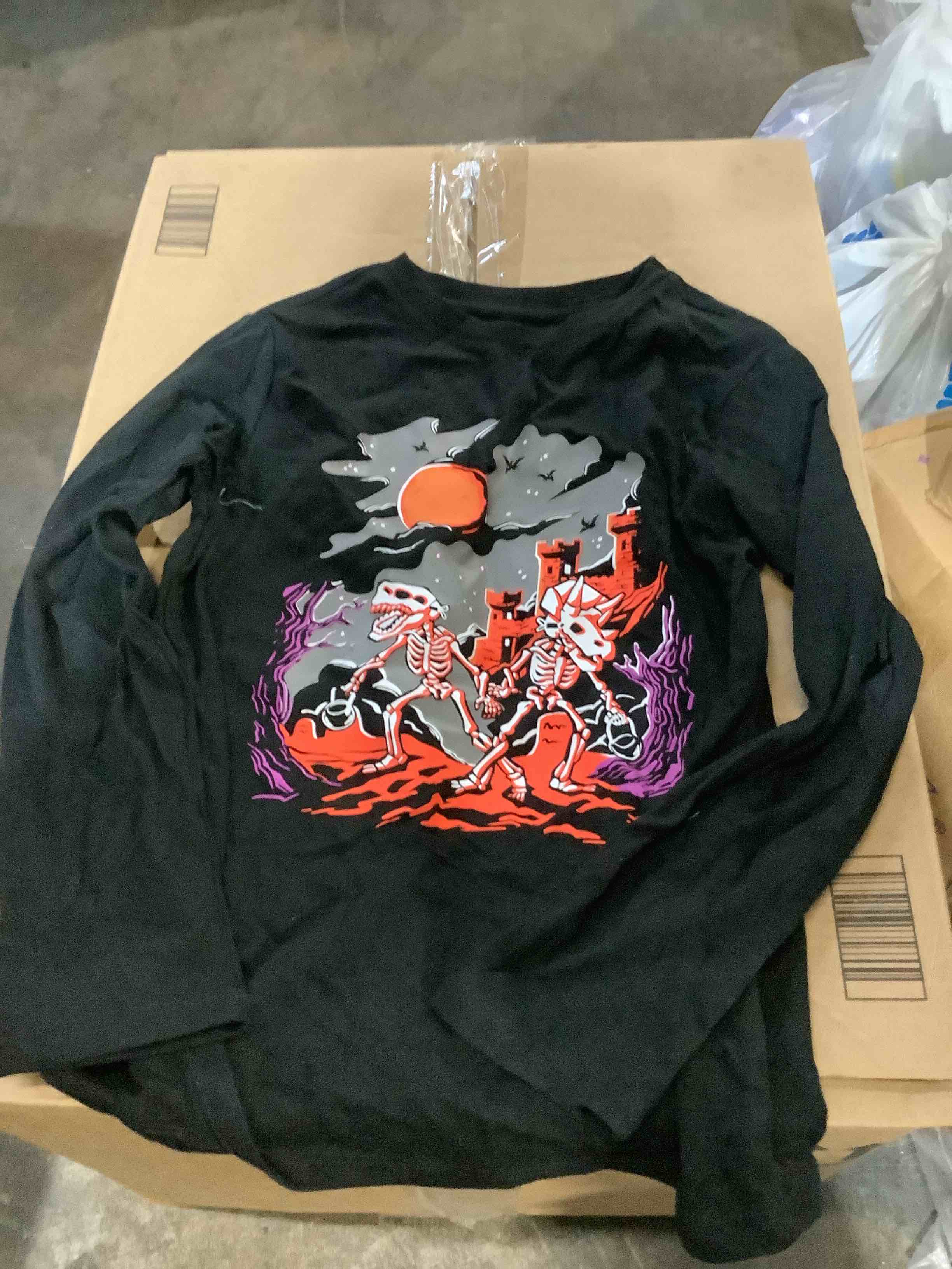 Cat & Jack Halloween Size 8 Kid Long Sleeve Shirt, or underneath the costumes