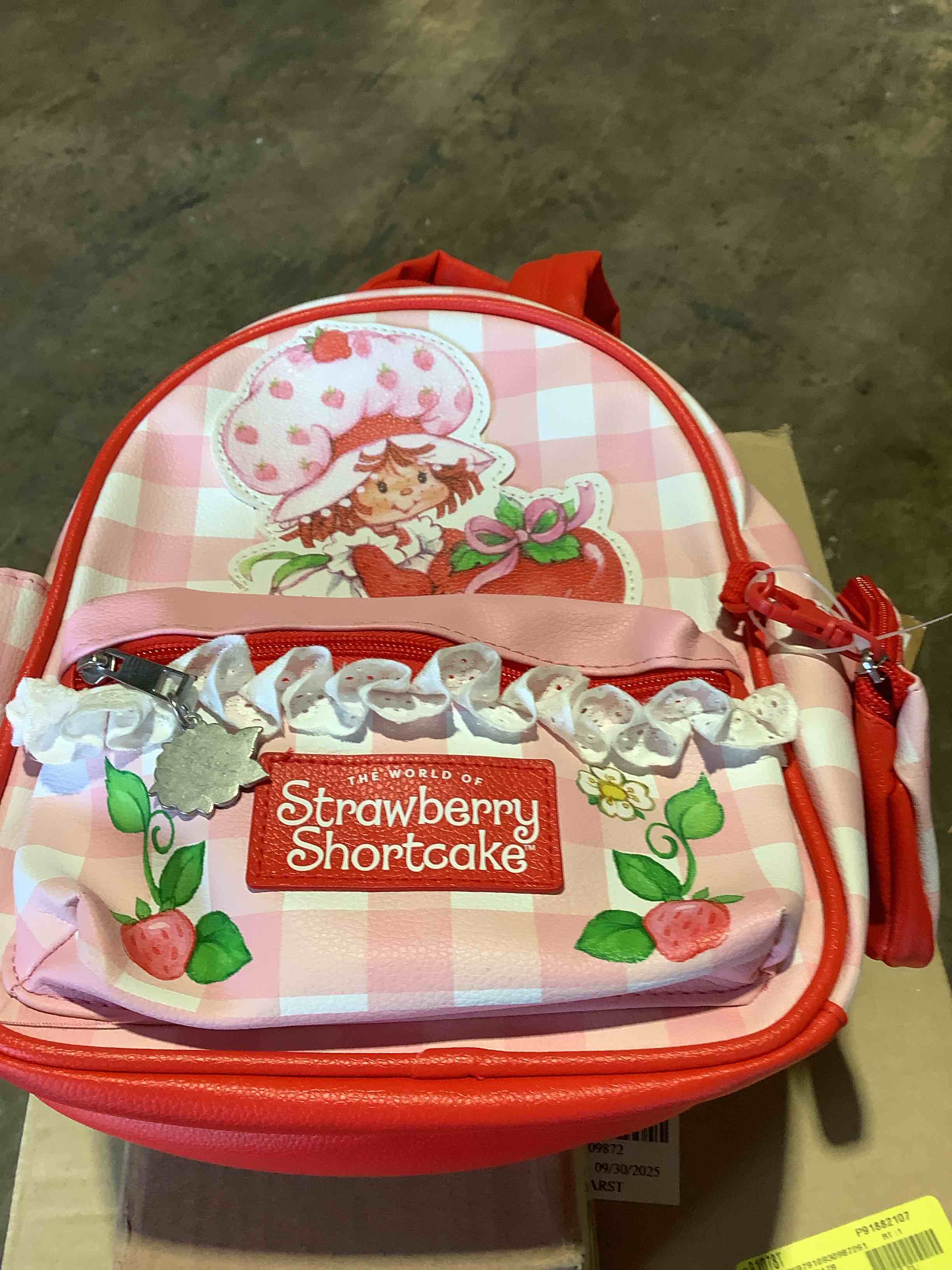 The world of Strawberry shortcake, backpack, and change purse
