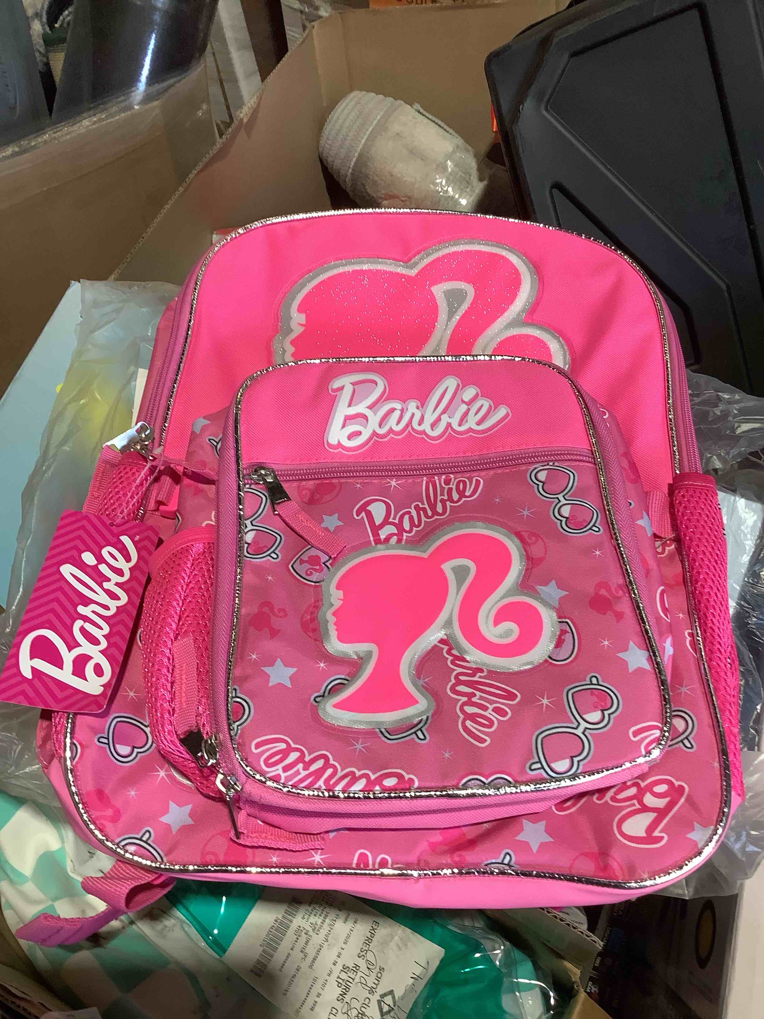Barbie Pink Backpack with detachable lunch bag