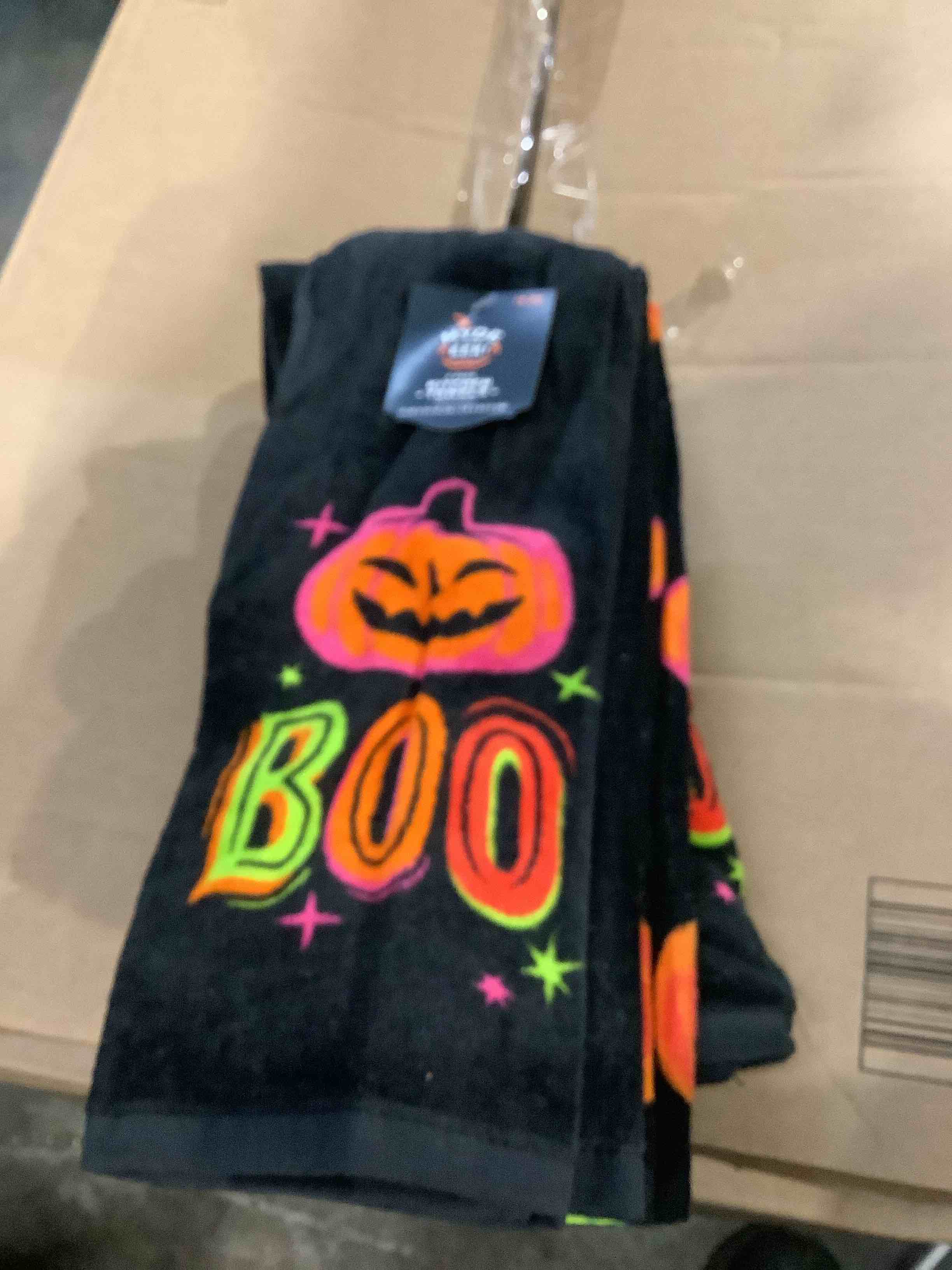 2pk Halloween Kitchen Terry Towels Pumpkin BOO & Jack Toss - Hyde & EEK! Boutique™
