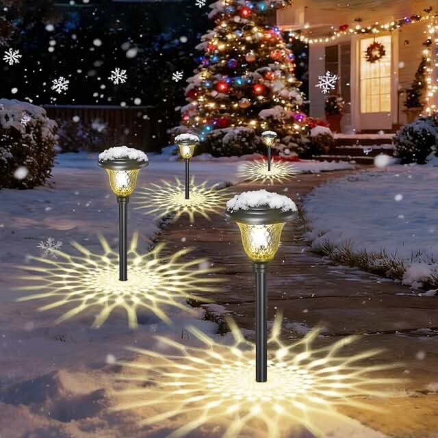 Members, Mark Matt, black LED solar path lights