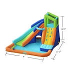 my 1st water slide splash and slide with tunnel and water arch