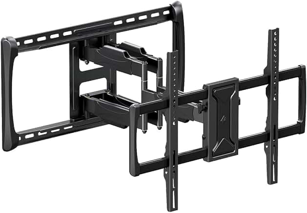 members mark extended full motion tv wall mount extension up to 25 inches, 150 pounds, 32 to 98 inch fit tv