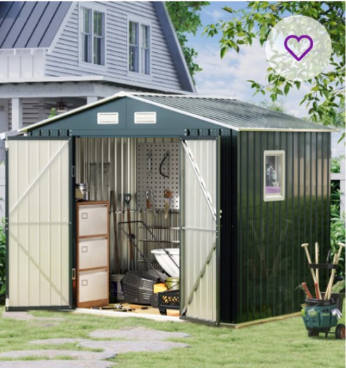 Wayfair Outdoor Utility Shed, Incomplete box 2 of 2