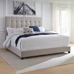 Wenzu queen size upholstered tufted w1413p179192, incomplete