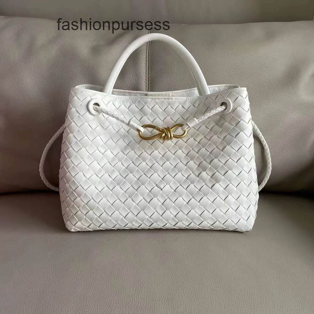 Luxury Woven Tote Bag - Elegant Leather Handbag, Metal Buckle Design, Large Capacity Shoulder Bag for Women