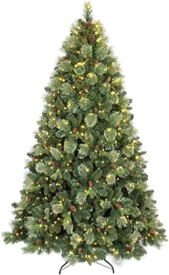 6’ Pre-Lit Berry Christmas Tree