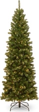 6’ Pre-Lit Pencil Christmas Tree