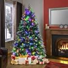 6’ Multi-Color LIGHTED Pre-Lit Pine Cone Christmas Tree