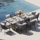 Homay, Seven piece outdoor dining set, incomplete