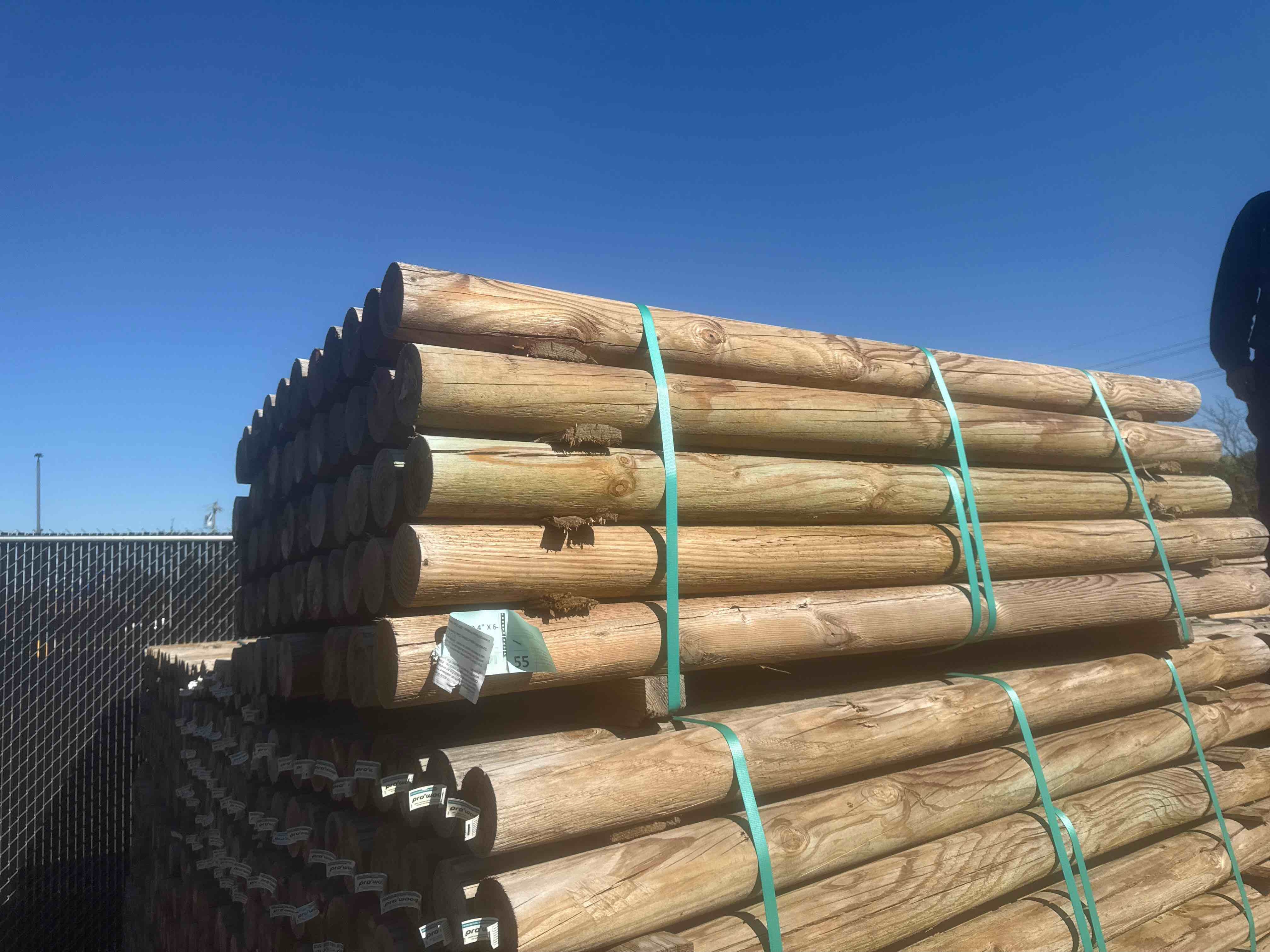 6 ft. Treated Wood Fence Post (bid per post)