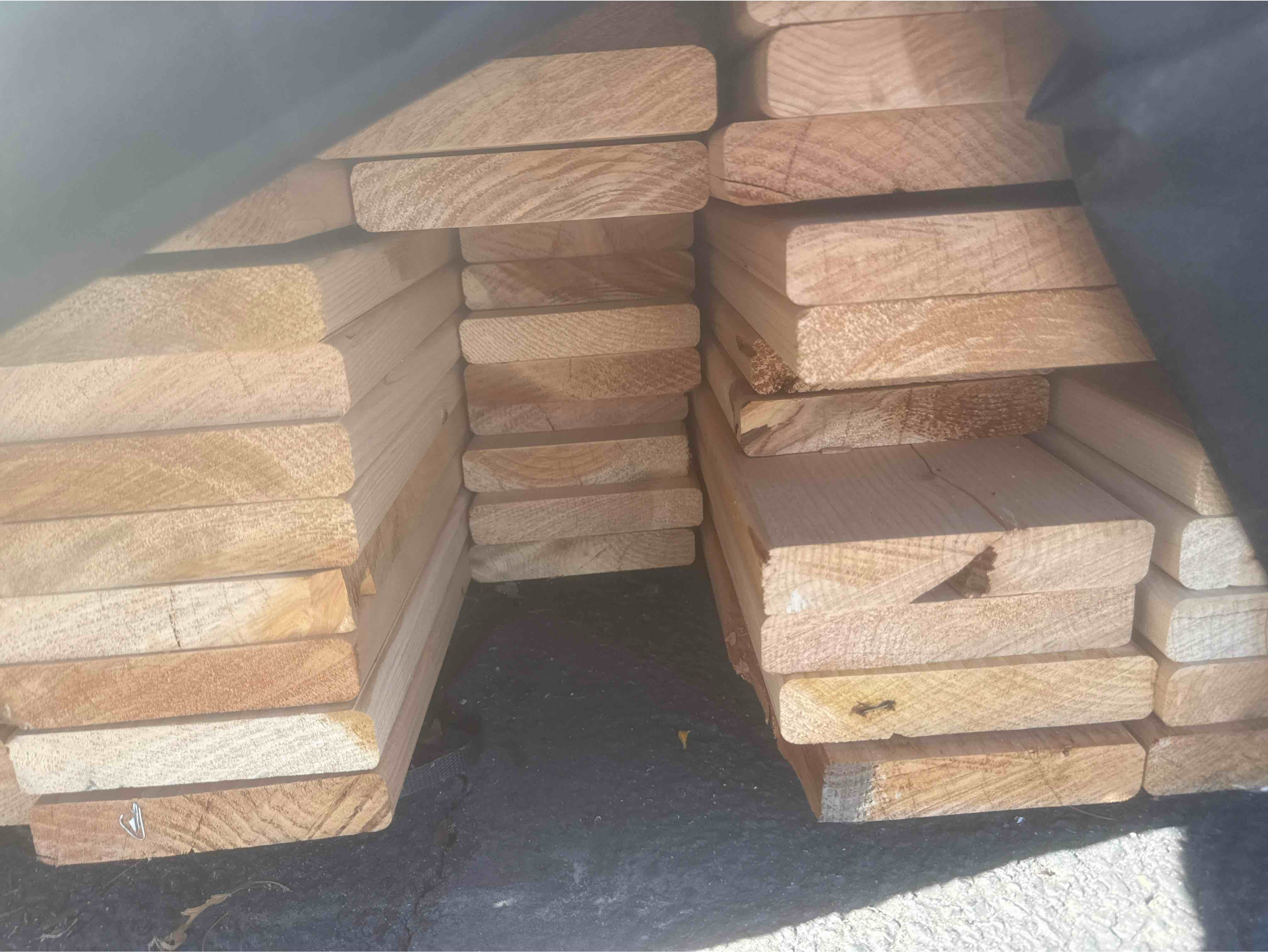 dry radius edge decking 5/4”x5.5”x 6ft- 12ft (bid per board)