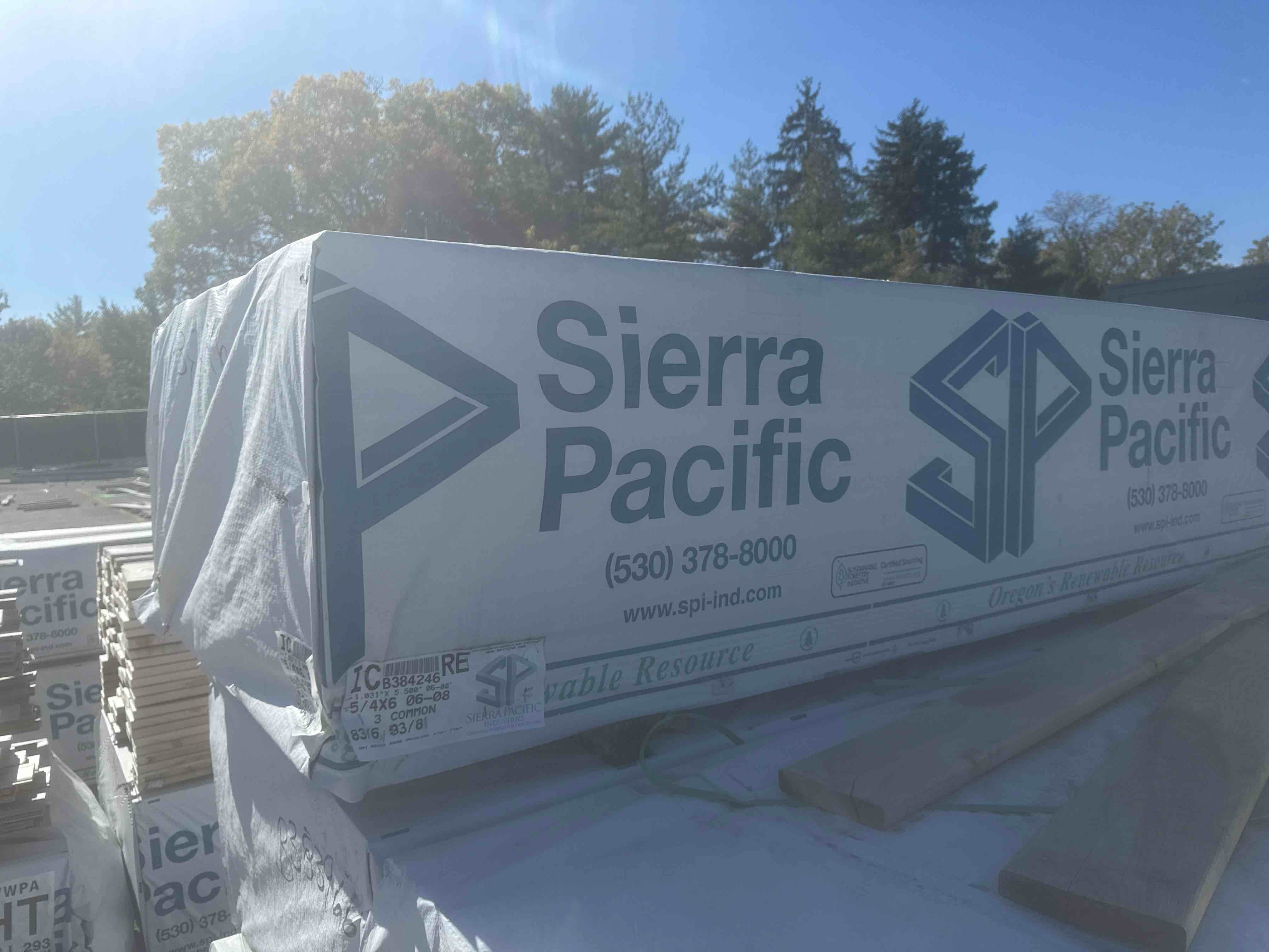 dry radius edge decking 5.5” x 6ft-8ft (bid per board)