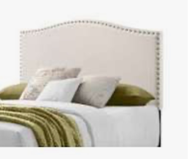Ivey Upholstered Headboard Queen Beige