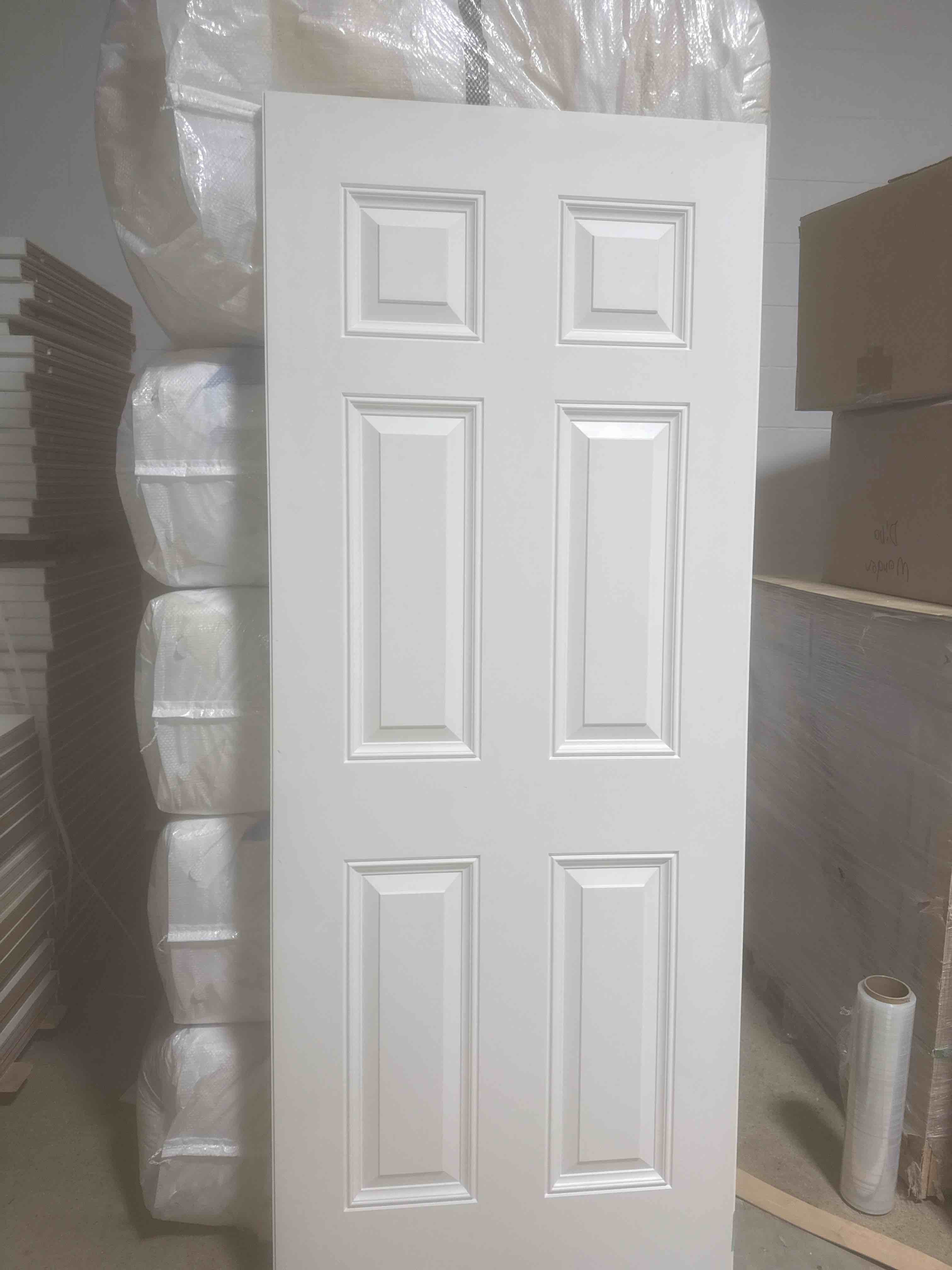 32” x80” 6 panel exterior door slab 