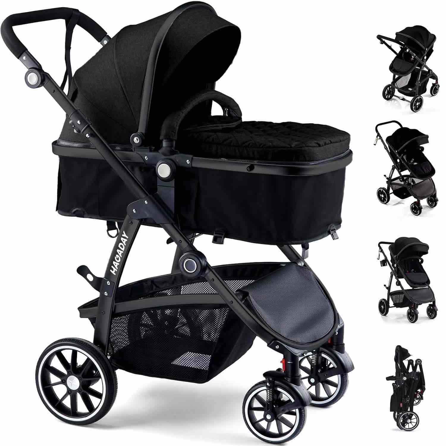 MODES stroller, gray and black