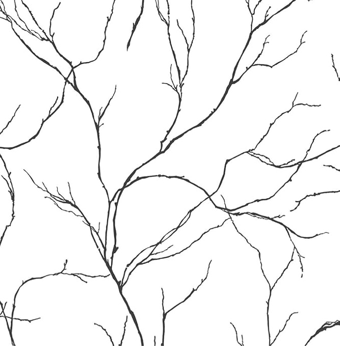 wall paper with branches on it