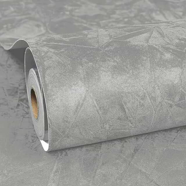 adrmpest velour grey peel and stick wall paper