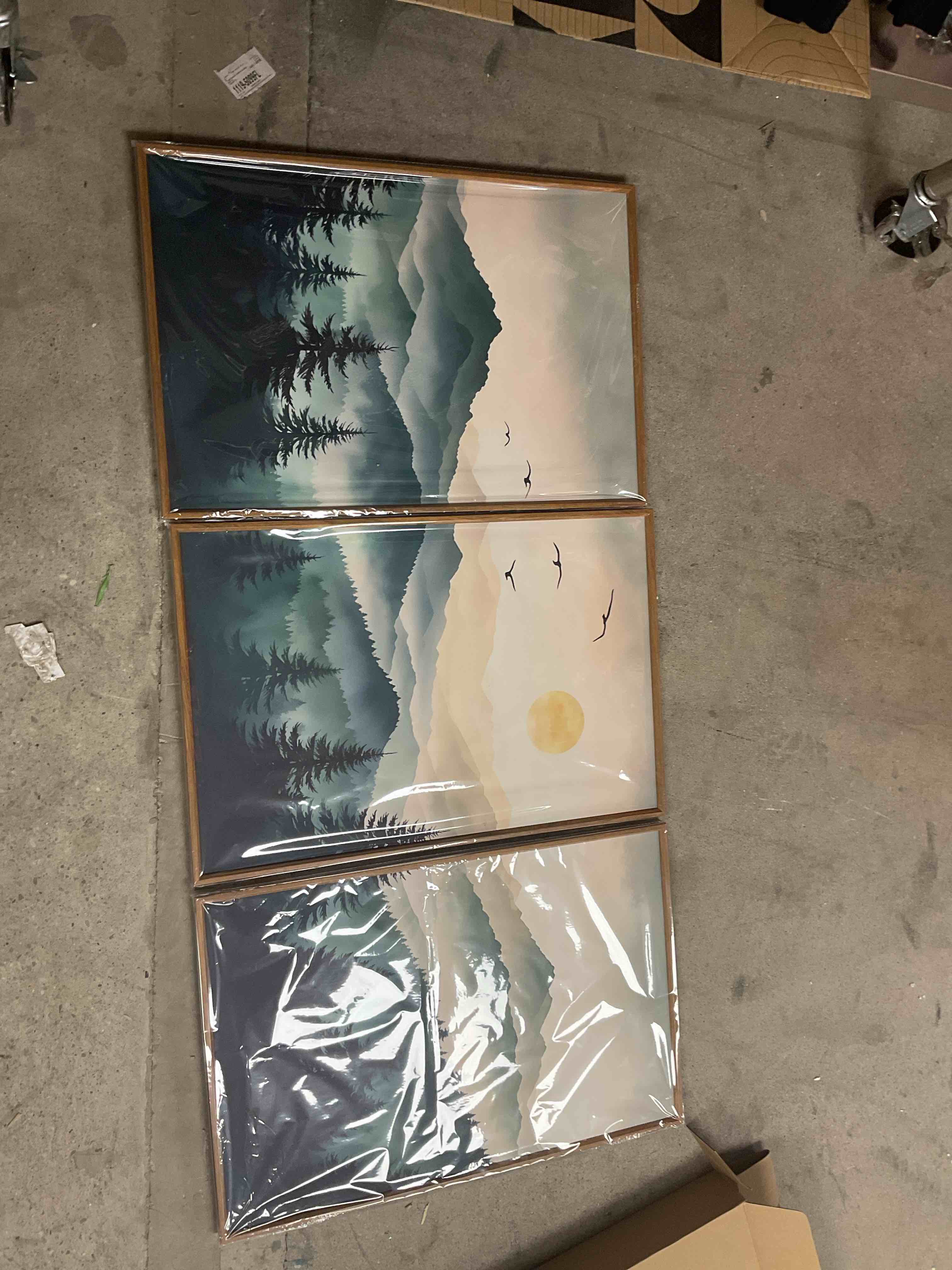 Beautiful mountain scenery sunrise canvas