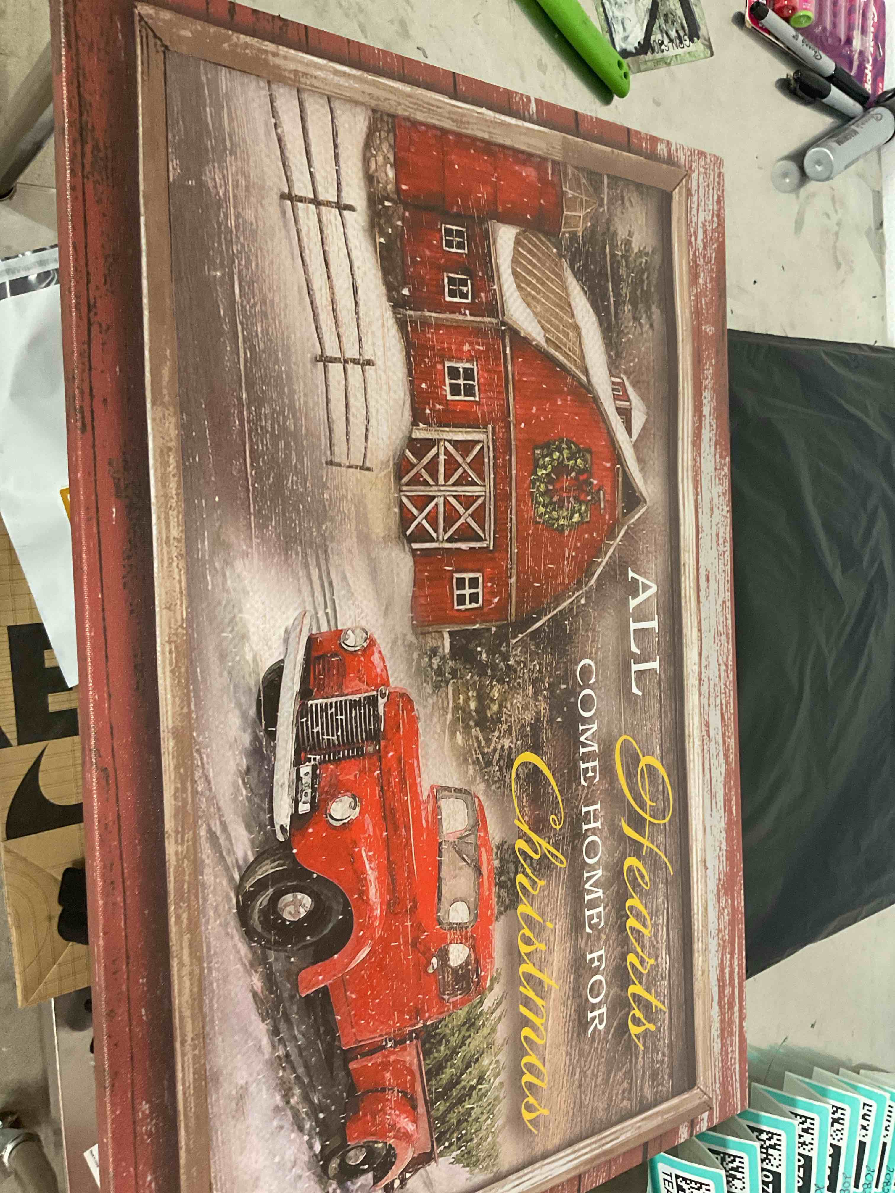 Christmas canvas wall art