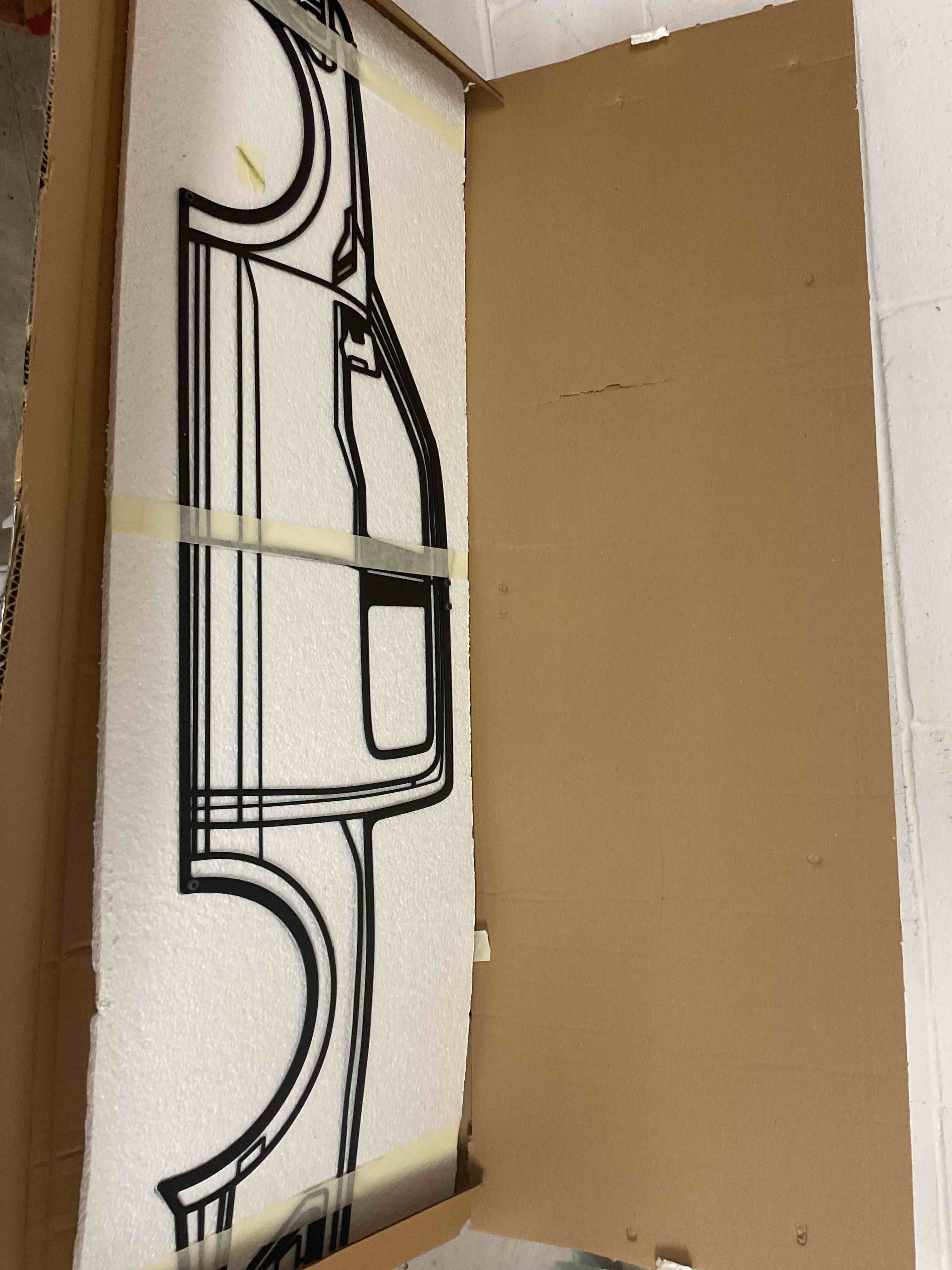 truck wall art stencil