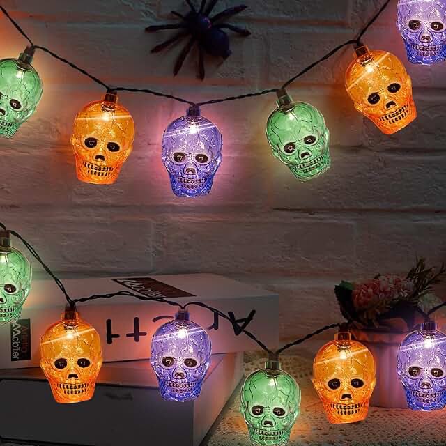 skull Halloween LED lights