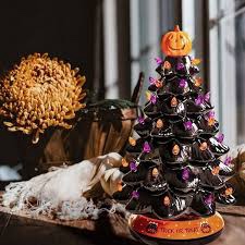 15 inch Halloween ceramic tree
