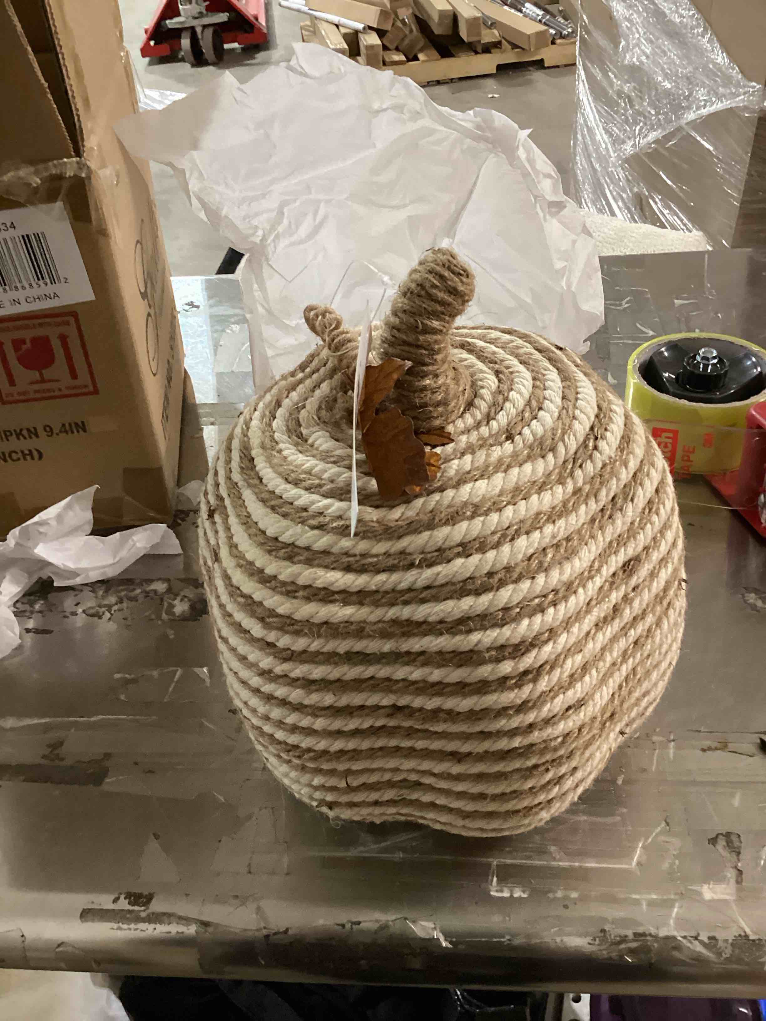 Stripe pumpkin 9.4 inches