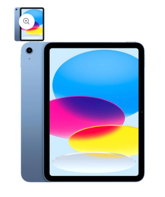 Apple iPad (10th Generation) Tablet - 10.9" - Hexa-core (Firestorm Dual-core (2 Core) 3 GHz + Icestorm Quad-core (4 Core) 1.80 GHz) - 64 GB Storage - Blue