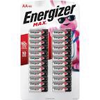 energizer max aa batteries (48 pack), double a alkaline batteries, upn-153922