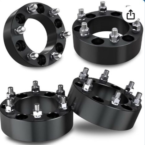 2" Forged Wheel Spacers - Set of 2 - 6061T6 6x5.5-6x5.5 - M14x1.5-78.1-2" 23-8912