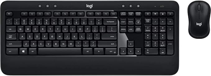 Logitech K540e Wireless Keyboard and M185 Wireless Mouse Combo — Keyboard and Mouse Included, Long Battery Life (with Mouse)