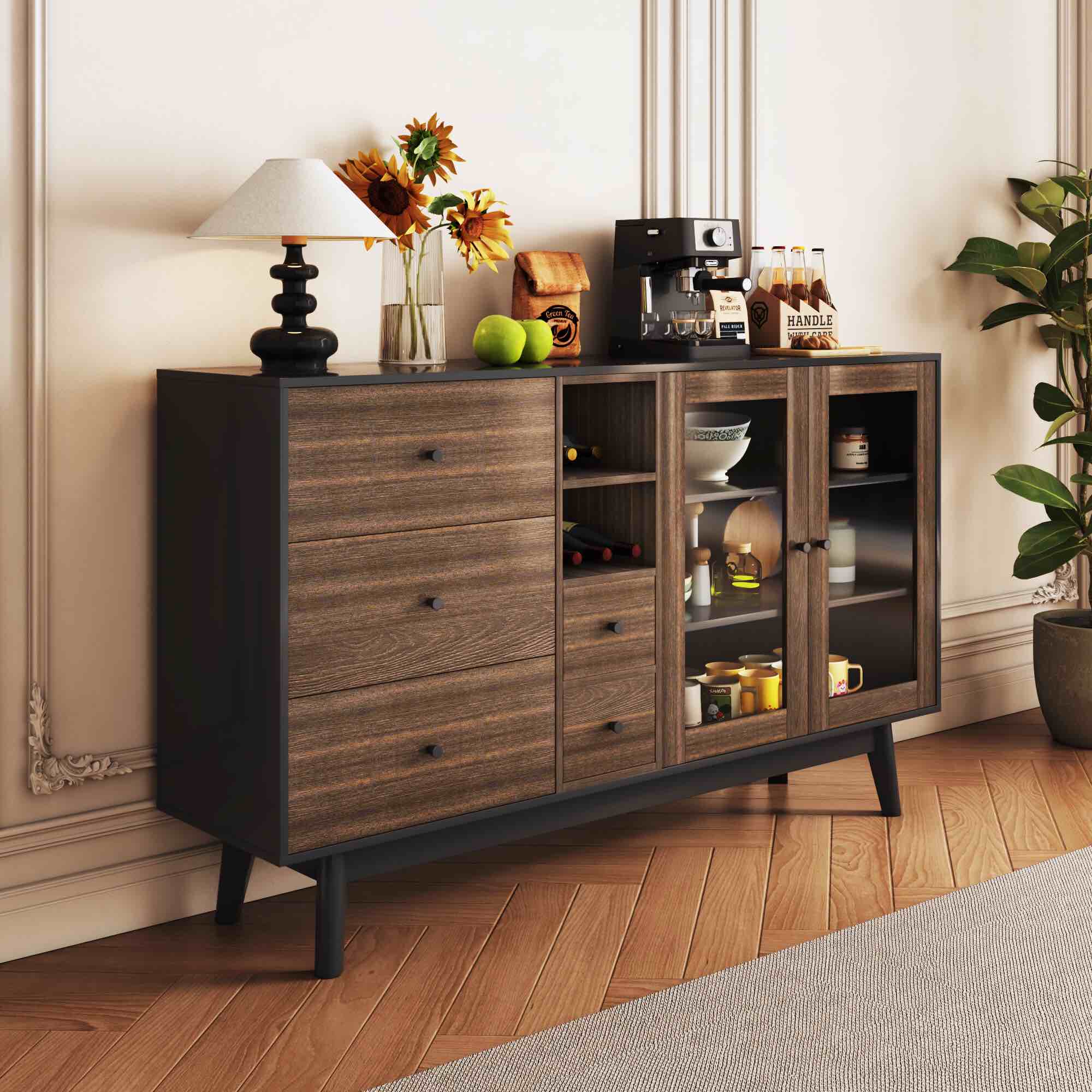 George Olivar YIva 7  drawers sideboard 