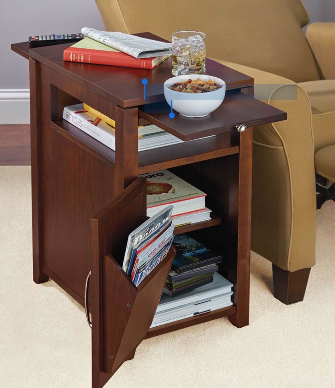 The Easy Access Recliner Side Table