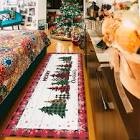 (similar photo)Homcomoda Christmas Runner Rug for Hallway 2x8 Non Slip Green Bedroom Kitchen Washable 8 Ft Floor Carpet for Hallway Bedroom Kitchen Laundry