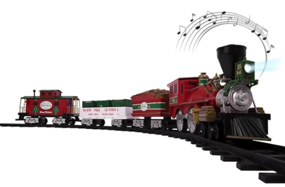 Lionel North Pole Central Ready-to-Play Freight Set, Battery-powered Model Train Set with Remote