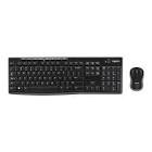 Logitech MK270 Wireless Keyboard And Mouse Combo For Windows, 2.4 GHz Wireless, Compact Mouse, 8 Multimedia And Shortcut Keys, For PC, Laptop - Black (B079JLY5M5)