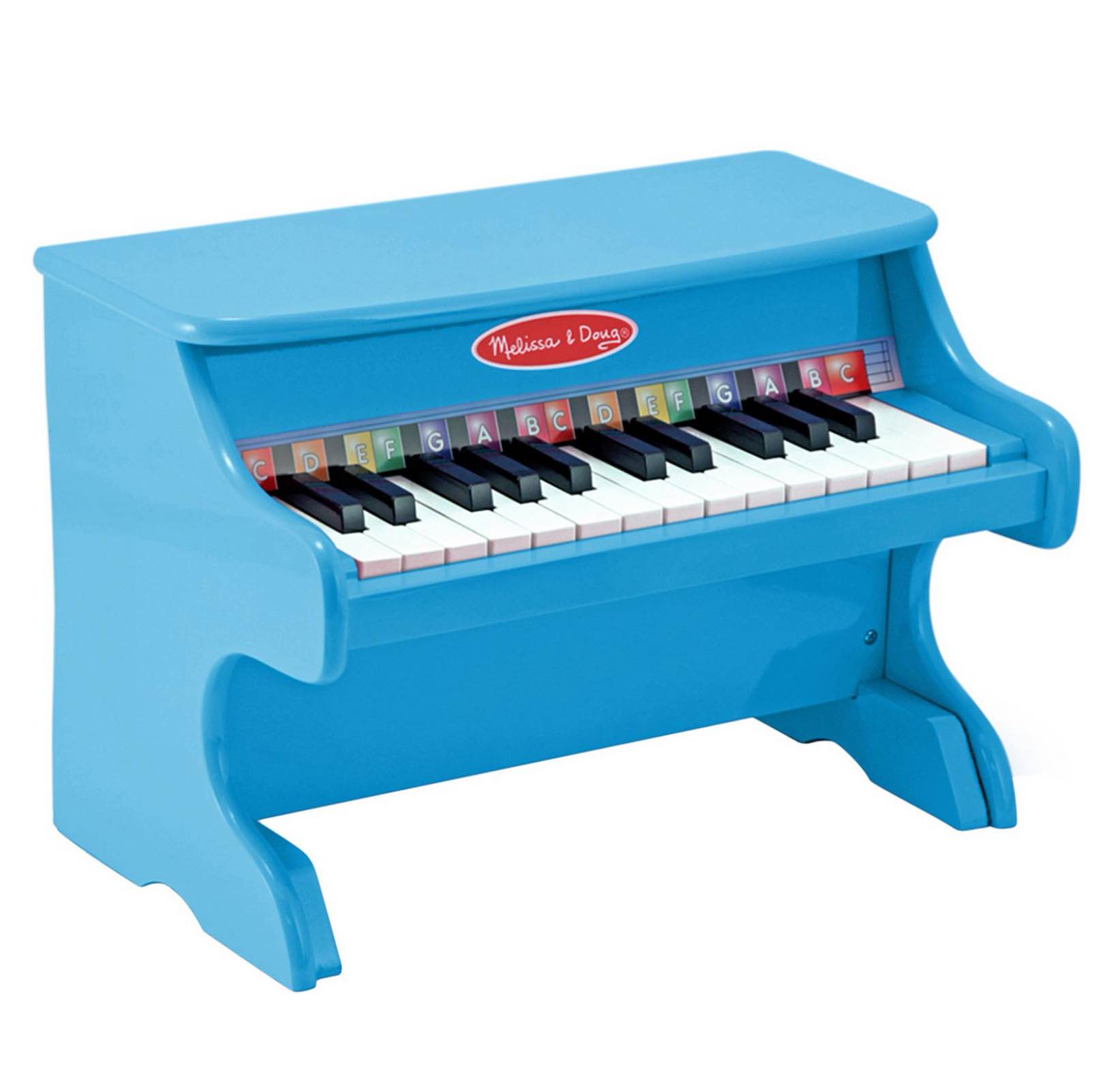 Melissa & Doug Learn-to-Play Piano With 25 Keys and Color-Coded Songbook - Blue