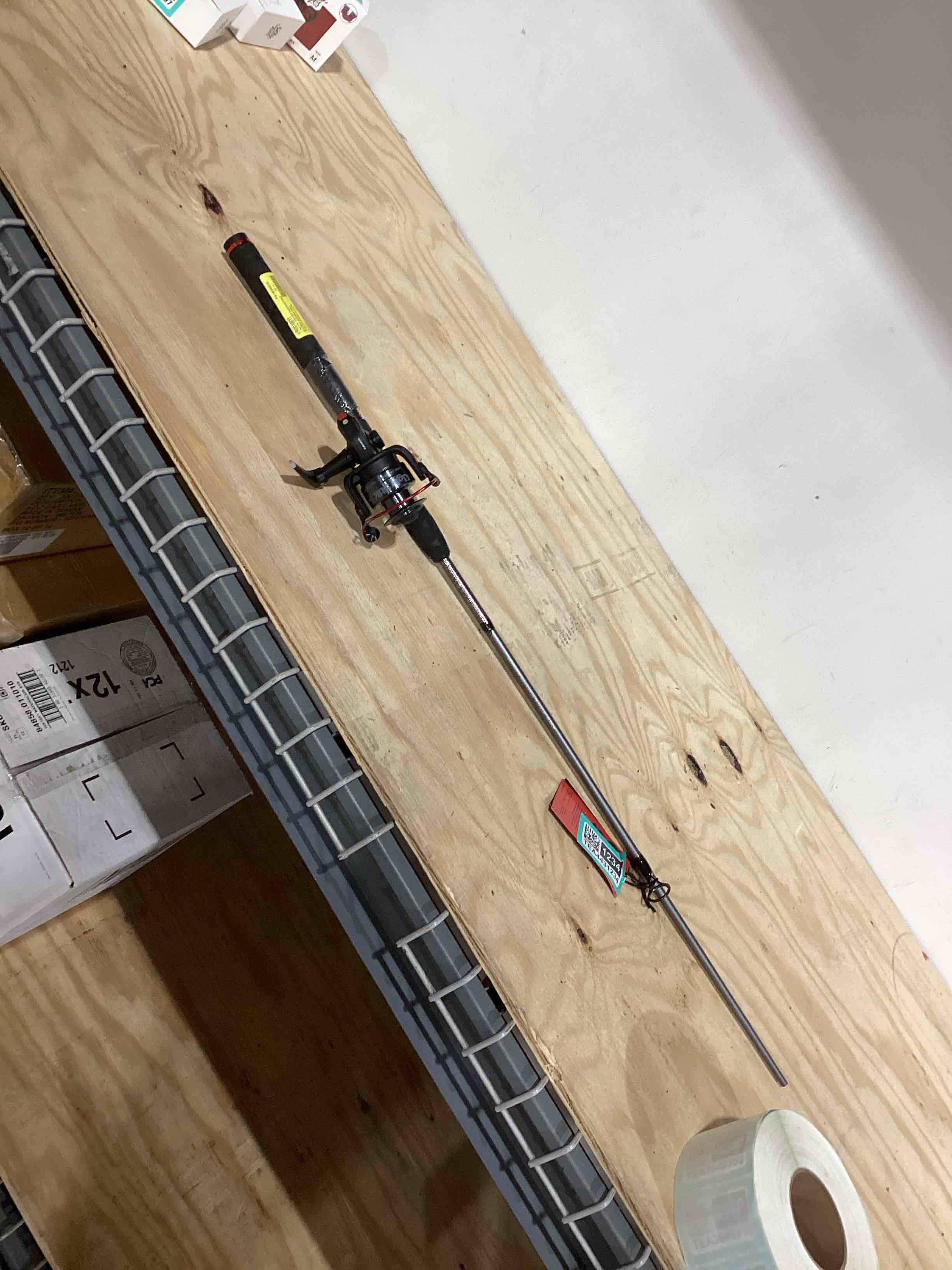 Condition photo showing Good Condition for ugly stik 6’6” ugly tuff fishing rod and reel spinning combo medium (rod broken)