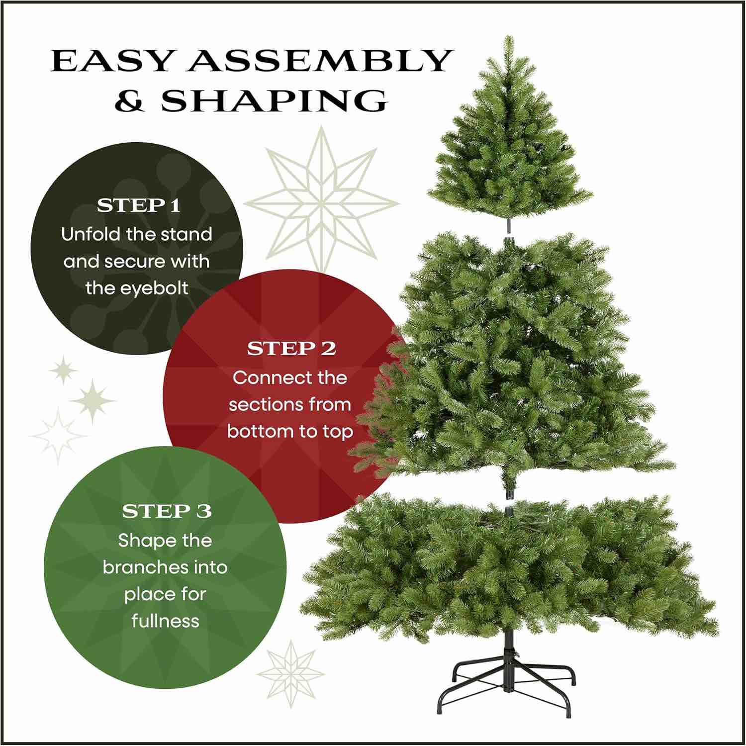 Condition photo showing Brand New for national tree company 12 ft unlit dunhill fir artificial full christmas tree, 7,794 tips, includes stand, green