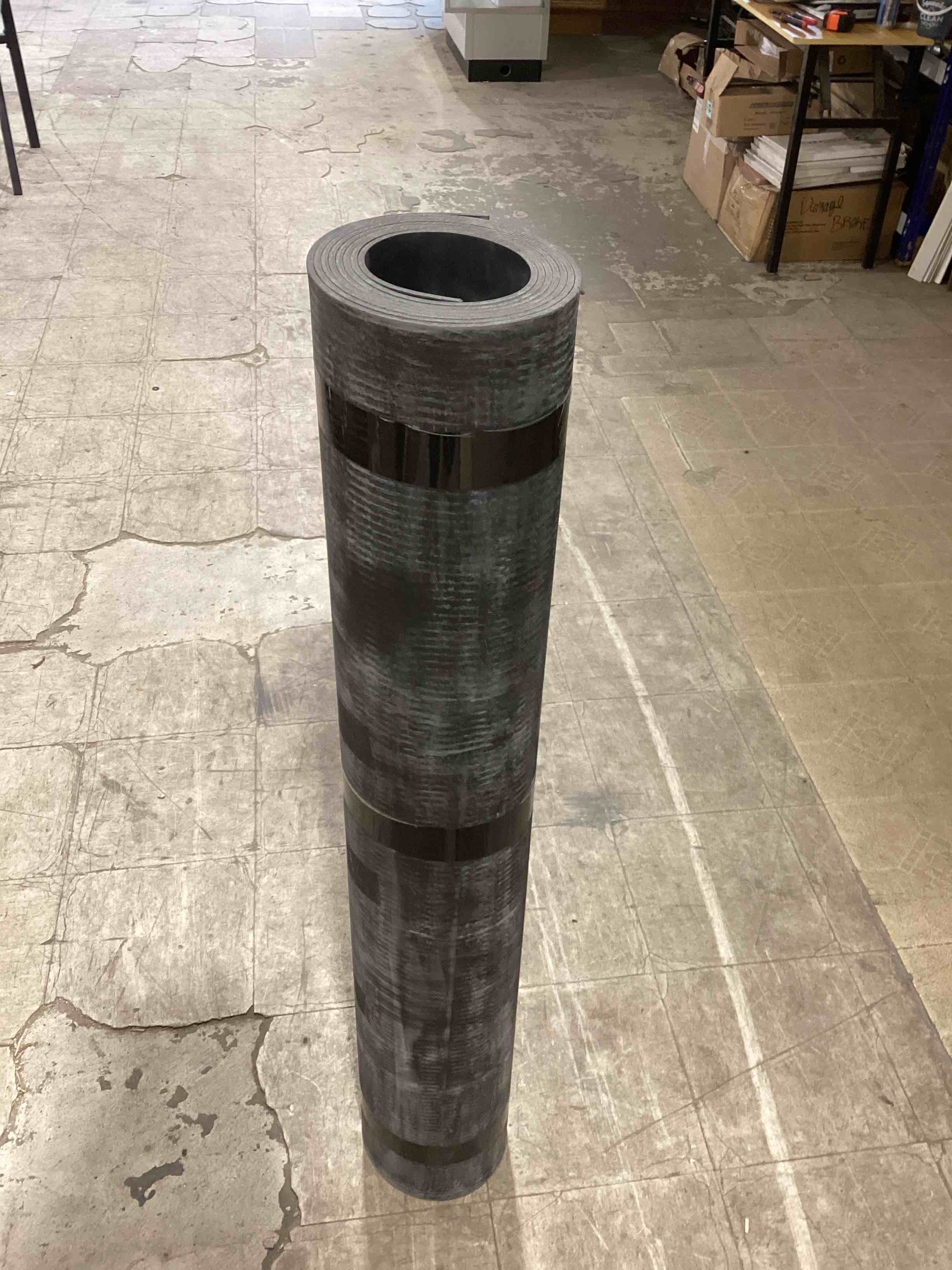 Heavy duty 4 ft x 12 ft Rubber Runner.