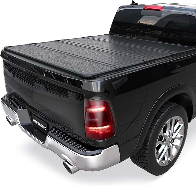 hard 4 fold truck bed tonneau cover for 2019 - 2025 silverado 1500 2500hd 3500hd 5. ft bed, all weather