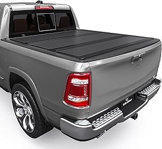 yitamotor low-profile hard tri-fold truck bed tonneau cover cetctc-8005