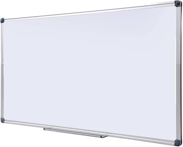 72 x 48 inch magnetic dry erase whiteboard (6 x 4 ft) - large commercial grade presentation board for university classroom teaching, office corporate strategy & warehouse planning