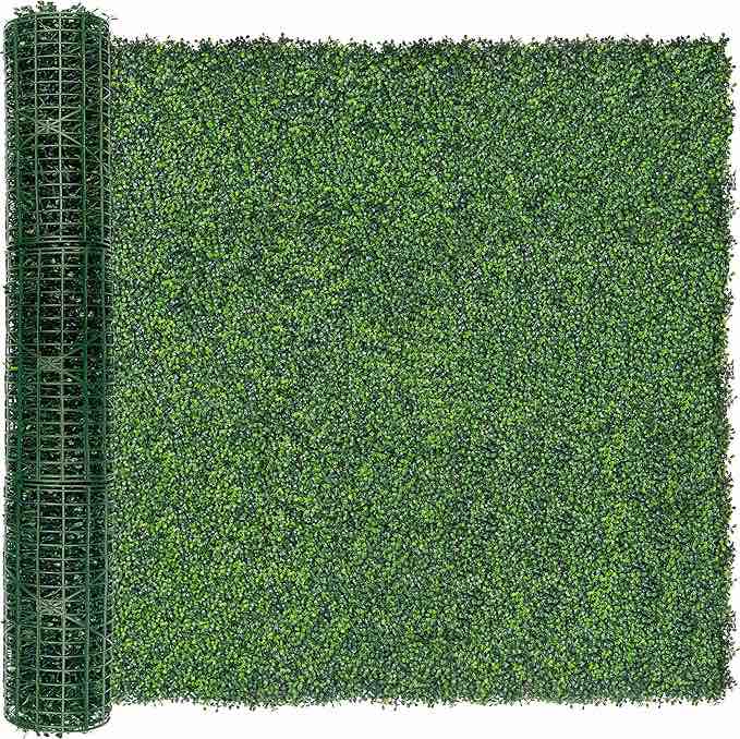 Artificial Ivy Privacy Fence Screen: 72"x 144" (72 SQFT) 4-Layer Leaf UV-Anti Faux Greenery Boxwood Backdrop Ivy Vine Leaf Panels for Outdoor, Indoor, Garden, Backyard and Decor