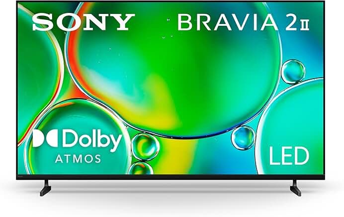 Sony BRAVIA 2 II 55 Inch 4K Ultra HD LED Smart TV with Google TV and Exclusive Features for PlayStation®5 (K-55S20M2), 2025 Model