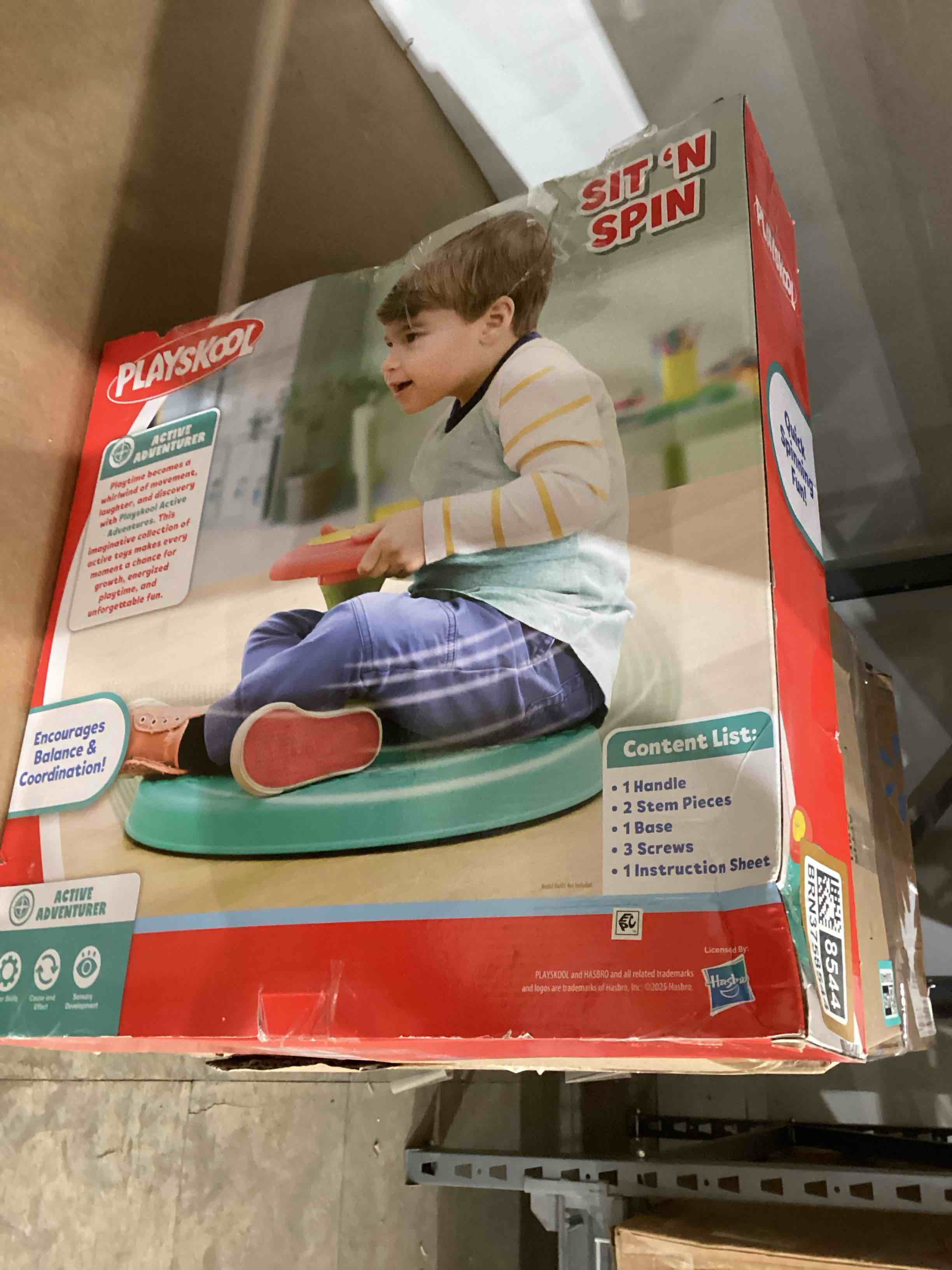 Condition photo showing As Is for (incomplete) Playskool Sit ‘n Spin Classic Spinning Activity Toy for Toddlers Ages Over 18 Months (Amazon Exclusive)