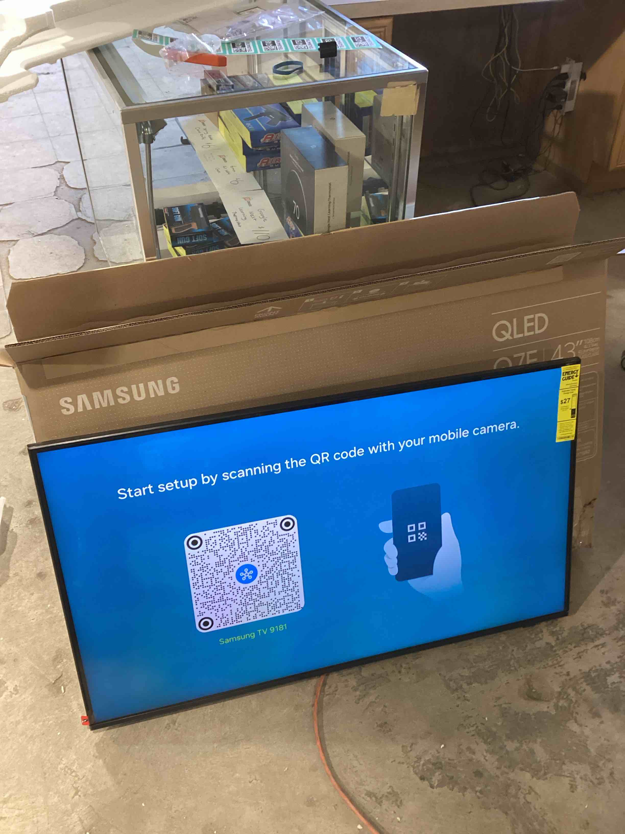 Condition photo showing New/Like New for Samsung 43-Inch Class QLED Q7F Series Samsung Vision AI Smart TV (2025 Model, 43Q7F) Quantum HDR, Object Tracking Sound Lite, Q4 AI Gen1 Processor, 4K upscaling, Gaming Hub, Alexa Built-in